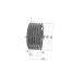 Poulie trapézoïdale SPB / B - 5 gorges - Ø224 mm - Moyeu amovible 3020 - Fonte