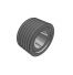 Poulie trapézoïdale SPB / B - 6 gorges - Ø224 mm - Moyeu amovible 3535 - Fonte