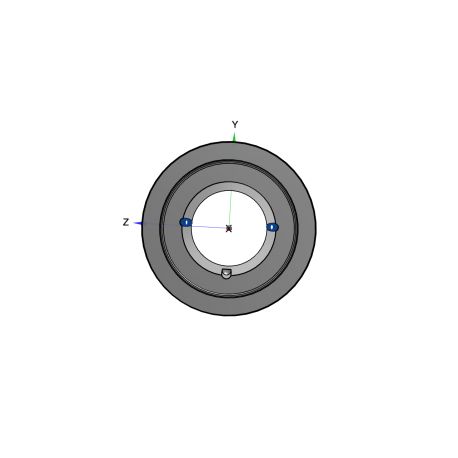 Poulie trapézoïdale SPB / B - 6 gorges - Ø224 mm - Moyeu amovible 3535 - Fonte