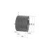 Poulie trapézoïdale SPB / B - 8 gorges - Ø224 mm - Moyeu amovible 3535 - Fonte
