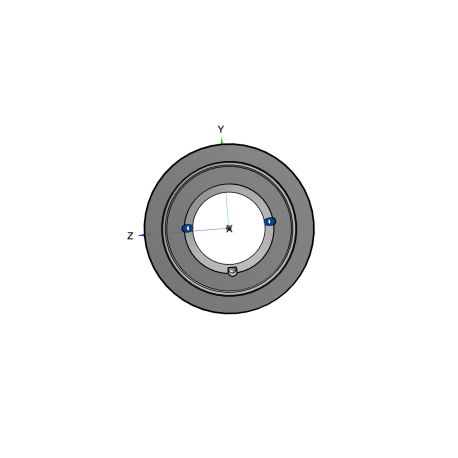 Poulie trapézoïdale SPB / B - 8 gorges - Ø224 mm - Moyeu amovible 3535 - Fonte