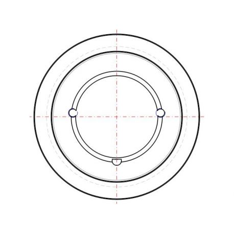 Poulie trapézoïdale SPB / B - 8 gorges - Ø224 mm - Moyeu amovible 3535 - Fonte