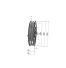 Poulie trapézoïdale SPB / B - 2 gorges - Ø236 mm - Moyeu amovible 2517 - Fonte