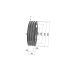 Poulie trapézoïdale SPB / B - 3 gorges - Ø236 mm - Moyeu amovible 2517 - Fonte