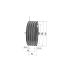 Poulie trapézoïdale SPB / B - 4 gorges - Ø236 mm - Moyeu amovible 3020 - Fonte