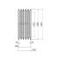 Poulie trapézoïdale SPB / B - 5 gorges - Ø236 mm - Moyeu amovible 3535 - Fonte