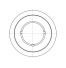 Poulie trapézoïdale SPB / B - 5 gorges - Ø236 mm - Moyeu amovible 3535 - Fonte
