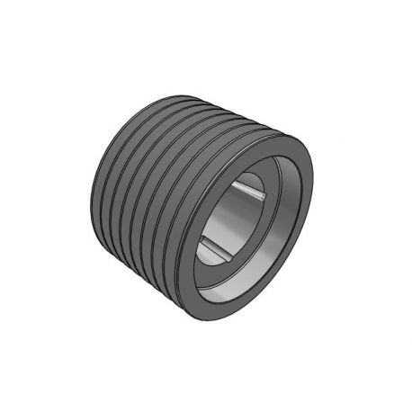 Poulie trapézoïdale SPB / B - 8 gorges - Ø236 mm - Moyeu amovible 3535 - Fonte