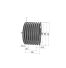 Poulie trapézoïdale SPB / B - 8 gorges - Ø236 mm - Moyeu amovible 3535 - Fonte
