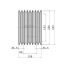 Poulie trapézoïdale SPB / B - 8 gorges - Ø236 mm - Moyeu amovible 3535 - Fonte