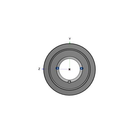 Poulie trapézoïdale SPB / B - 8 gorges - Ø236 mm - Moyeu amovible 3535 - Fonte