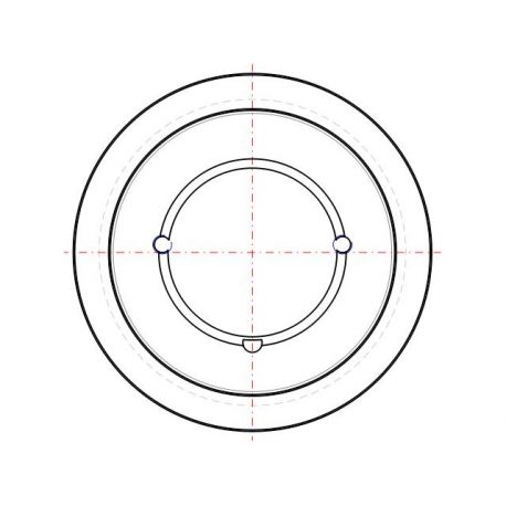 Poulie trapézoïdale SPB / B - 8 gorges - Ø236 mm - Moyeu amovible 3535 - Fonte