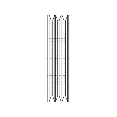 Poulie trapézoïdale SPB / B - 3 gorges - Ø250 mm - Moyeu amovible 3020 - Fonte