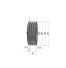 Poulie trapézoïdale SPB / B - 4 gorges - Ø250 mm - Moyeu amovible 3020 - Fonte