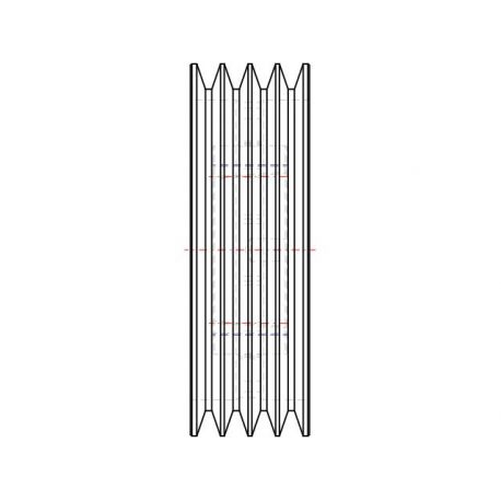 Poulie trapézoïdale SPB / B - 4 gorges - Ø250 mm - Moyeu amovible 3020 - Fonte