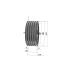 Poulie trapézoïdale SPB / B - 5 gorges - Ø250 mm - Moyeu amovible 3535 - Fonte