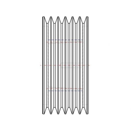 Poulie trapézoïdale SPB / B - 6 gorges - Ø250 mm - Moyeu amovible 3535 - Fonte