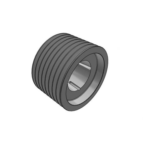 Poulie trapézoïdale SPB / B - 8 gorges - Ø250 mm - Moyeu amovible 3535 - Fonte