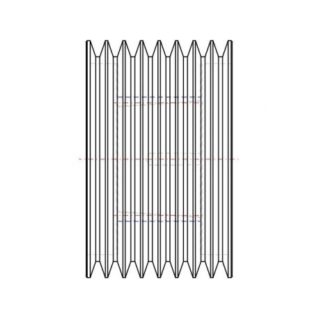 Poulie trapézoïdale SPB / B - 8 gorges - Ø250 mm - Moyeu amovible 3535 - Fonte