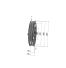Poulie trapézoïdale SPB / B - 2 gorges - Ø280 mm - Moyeu amovible 2517 - Fonte