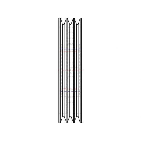 Poulie trapézoïdale SPB / B - 3 gorges - Ø280 mm - Moyeu amovible 3020 - Fonte