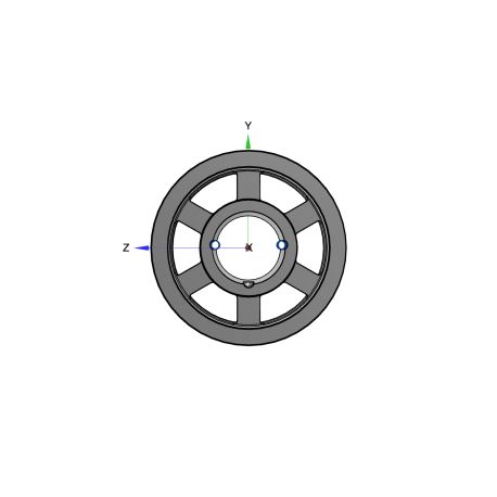 Poulie trapézoïdale SPB / B - 3 gorges - Ø280 mm - Moyeu amovible 3020 - Fonte