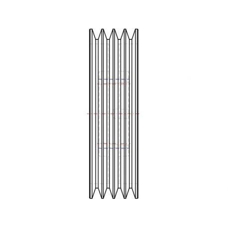 Poulie trapézoïdale SPB / B - 4 gorges - Ø280 mm - Moyeu amovible 3020 - Fonte