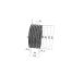 Poulie trapézoïdale SPB / B - 6 gorges - Ø280 mm - Moyeu amovible 3535 - Fonte