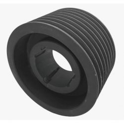 Poulie trapézoïdale SPB / B - 8 gorges - Ø280 mm - Moyeu amovible 3535 - Fonte