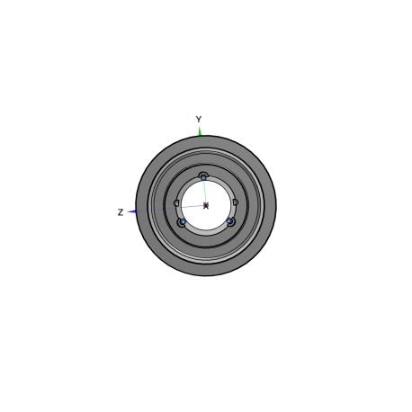 Poulie trapézoïdale SPB / B - 8 gorges - Ø280 mm - Moyeu amovible 3535 - Fonte