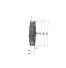 Poulie trapézoïdale SPB / B - 2 gorges - Ø300 mm - Moyeu amovible 2517 - Fonte