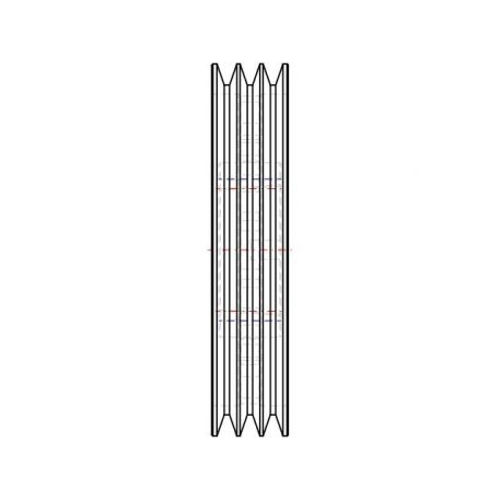 Poulie trapézoïdale SPB / B - 3 gorges - Ø300 mm - Moyeu amovible 3020 - Fonte