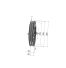 Poulie trapézoïdale SPB / B - 2 gorges - Ø315 mm - Moyeu amovible 2517 - Fonte