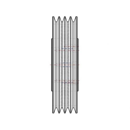 Poulie trapézoïdale SPB / B - 4 gorges - Ø315 mm - Moyeu amovible 3535 - Fonte