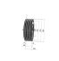 Poulie trapézoïdale SPB / B - 5 gorges - Ø315 mm - Moyeu amovible 3535 - Fonte