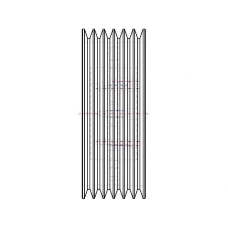 Poulie trapézoïdale SPB / B - 6 gorges - Ø315 mm - Moyeu amovible 3535 - Fonte