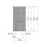 Poulie trapézoïdale SPB / B - 8 gorges - Ø315 mm - Moyeu amovible 3535 - Fonte