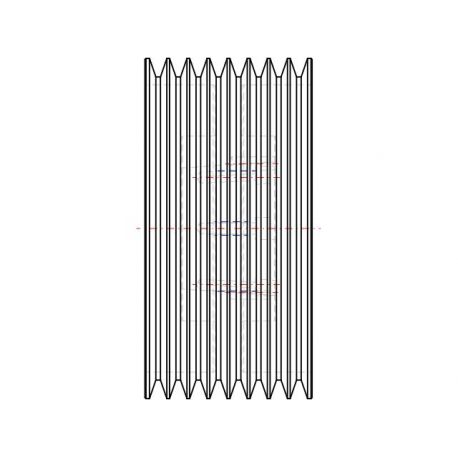 Poulie trapézoïdale SPB / B - 8 gorges - Ø315 mm - Moyeu amovible 3535 - Fonte