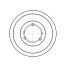 Poulie trapézoïdale SPB / B - 8 gorges - Ø315 mm - Moyeu amovible 3535 - Fonte