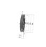 Poulie trapézoïdale SPB / B - 2 gorges - Ø335 mm - Moyeu amovible 2517 - Fonte