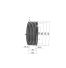 Poulie trapézoïdale SPB / B - 6 gorges - Ø335 mm - Moyeu amovible 3535 - Fonte