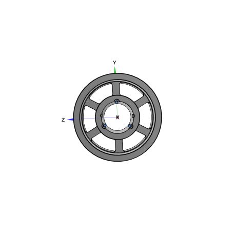 Poulie trapézoïdale SPB / B - 6 gorges - Ø335 mm - Moyeu amovible 3535 - Fonte