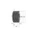 Poulie trapézoïdale SPB / B - 8 gorges - Ø335 mm - Moyeu amovible 3535 - Fonte