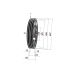 Poulie trapézoïdale SPB / B - 3 gorges - Ø400 mm - Moyeu amovible 3535 - Fonte