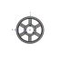 Poulie trapézoïdale SPB / B - 3 gorges - Ø400 mm - Moyeu amovible 3535 - Fonte
