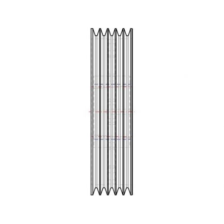 Poulie trapézoïdale SPB / B - 5 gorges - Ø400 mm - Moyeu amovible 3535 - Fonte