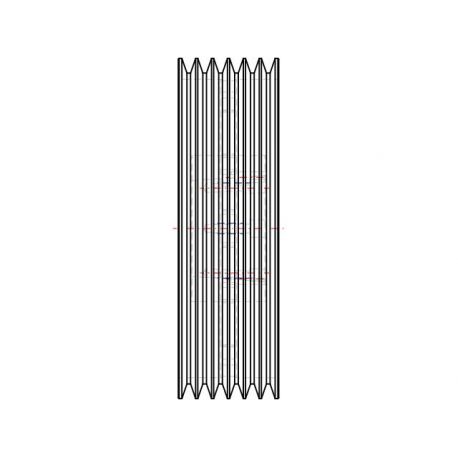 Poulie trapézoïdale SPB / B - 6 gorges - Ø400 mm - Moyeu amovible 3535 - Fonte