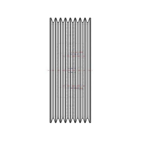 Poulie trapézoïdale SPB / B - 8 gorges - Ø400 mm - Moyeu amovible 4040 - Fonte