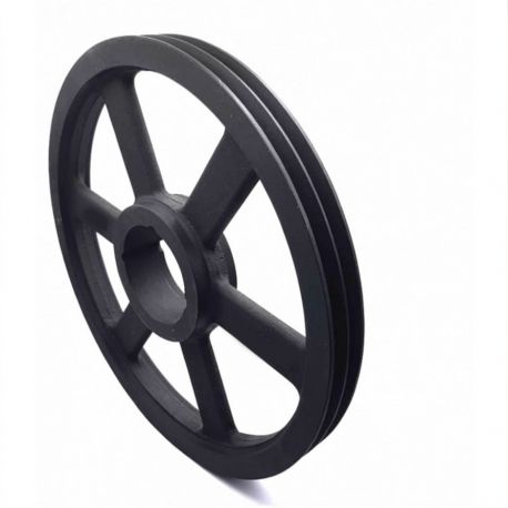Poulie trapézoïdale SPB / B - 2 gorges - Ø450 mm - Moyeu amovible 3020 - Fonte
