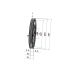 Poulie trapézoïdale SPB / B - 2 gorges - Ø450 mm - Moyeu amovible 3020 - Fonte